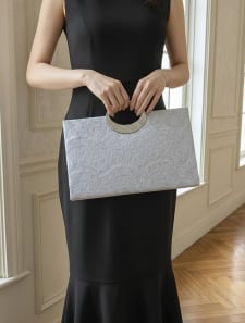 アンティークラッセルレーススクエアハンドバッグ