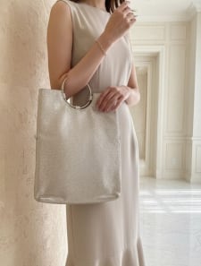 ラメドットリングハンドル３ＷＡＹバッグ