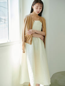 ジャガードキャミワンピース