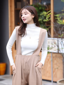 ハイウエストサロペット