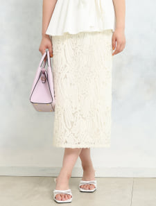 ラインレーススカート