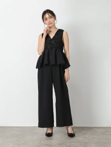 ペプラムバルーンサロペット