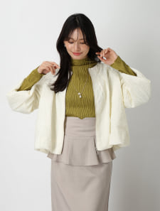 ジャガードフレアジャケット