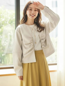 コクーンダブルジップブルゾン