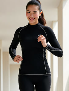 DRY長袖ハイネックコンプレッションインナー