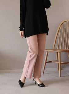 ミラクルストレッチカラーツイルストレートパンツ