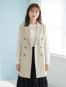 ダブルボタンテーラードベスト