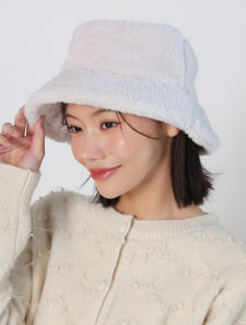 フェイクファーハット