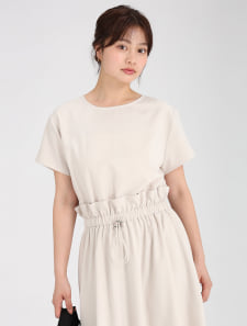 ドロストデザインロングワンピース