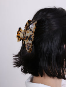 マーブル模様ヘアクリップ