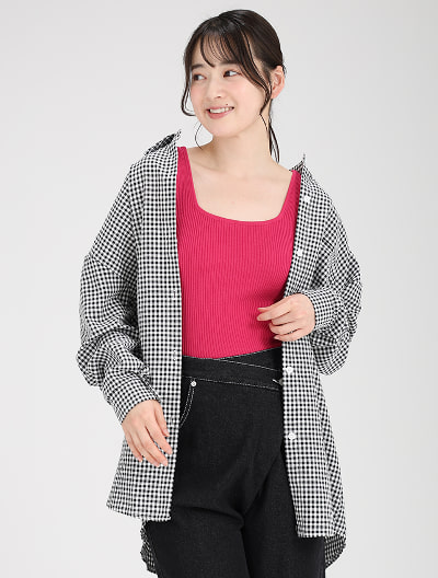 サマーリブニットタンクトップ