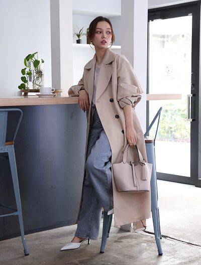 ツイルトレンチコート