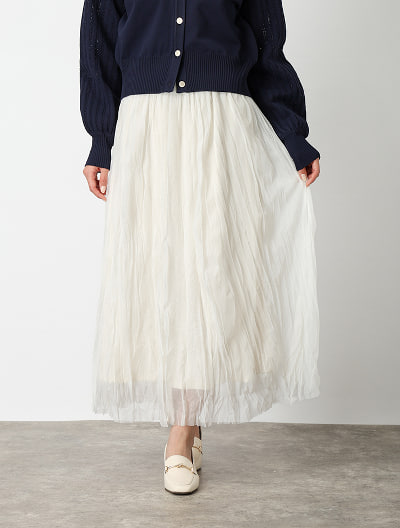 ウエストゴムワッシャースカート