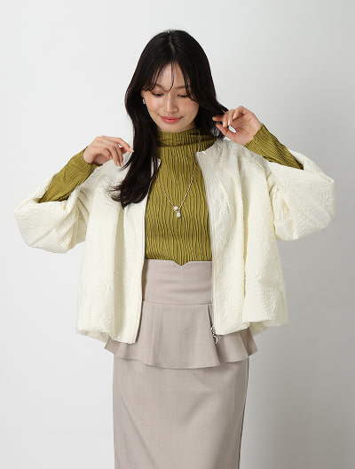 ジャガードフレアジャケット