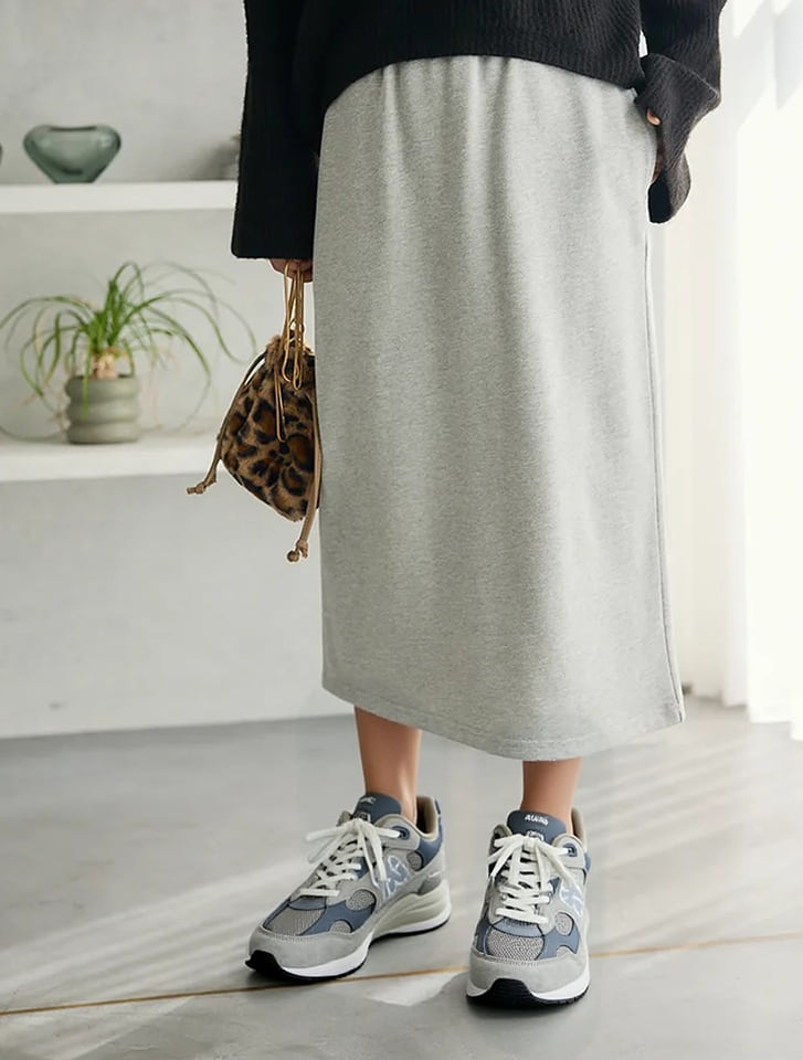 スウェットナロースカート