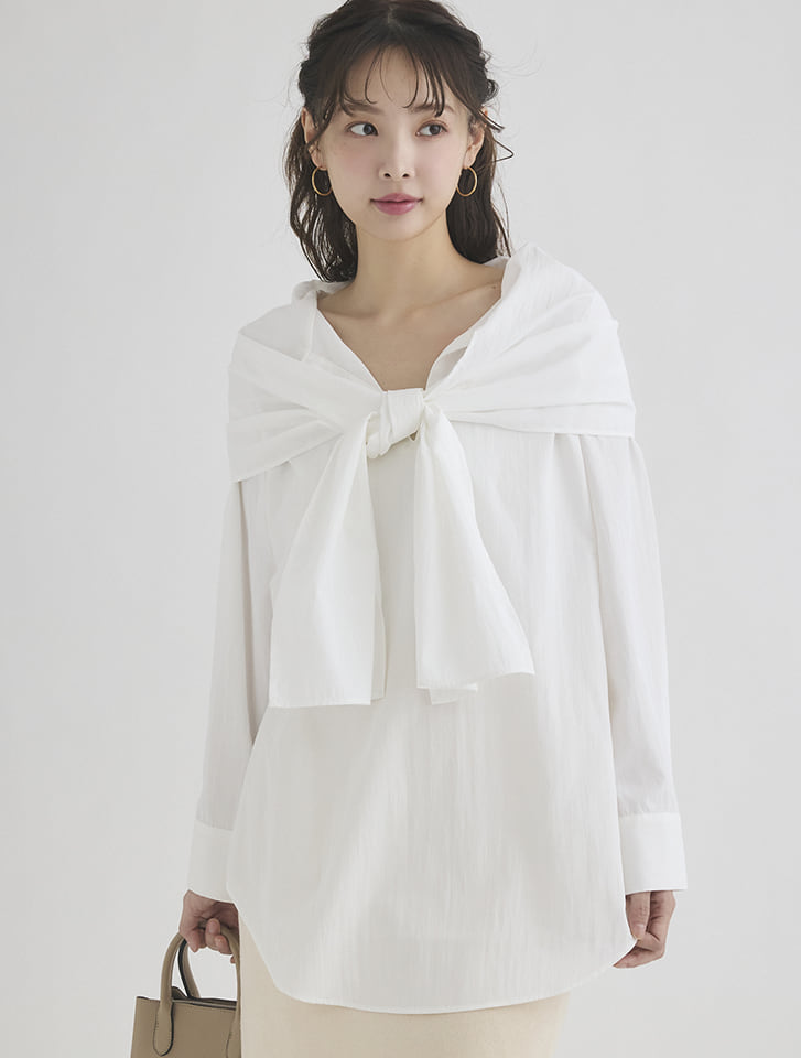 オフショルデザインブラウス