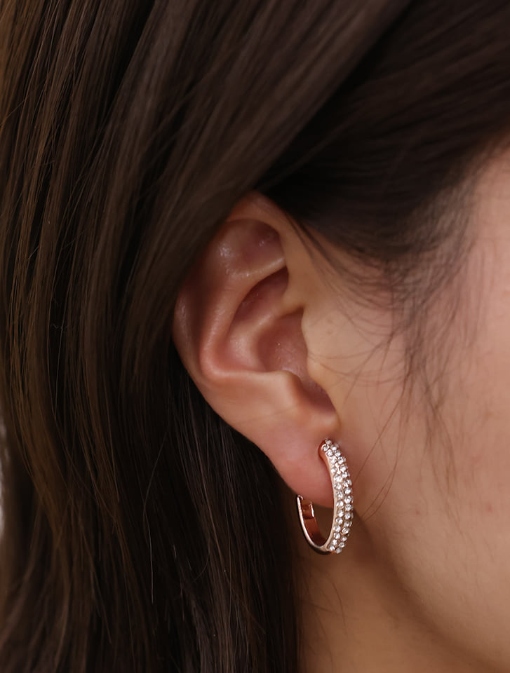 ストーンパヴェフープイヤリング