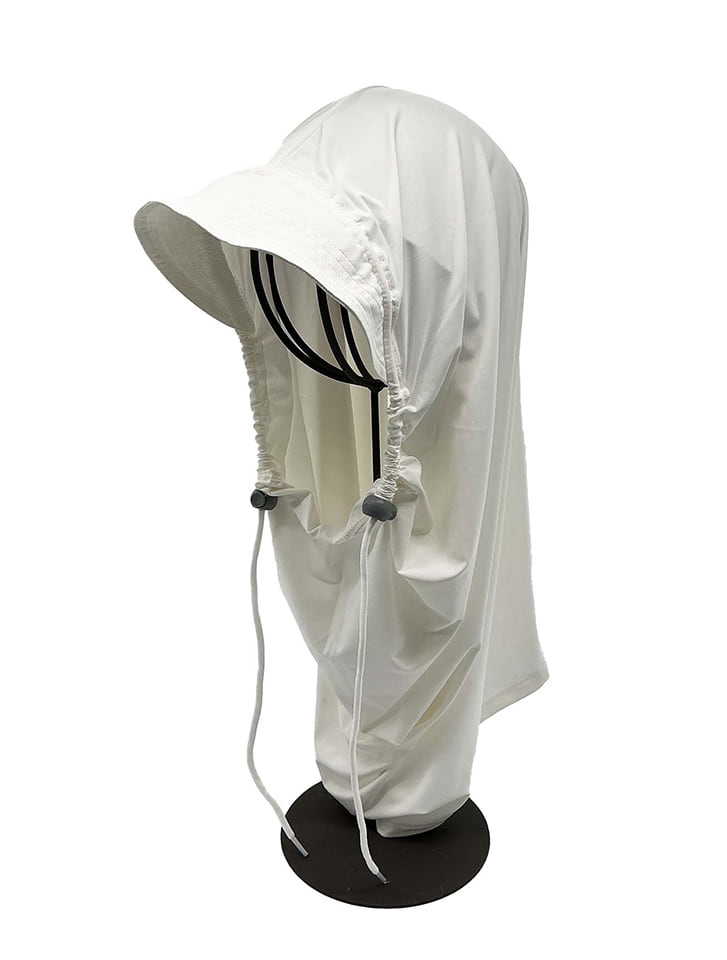 【接触冷感】つば付きフードパーカー