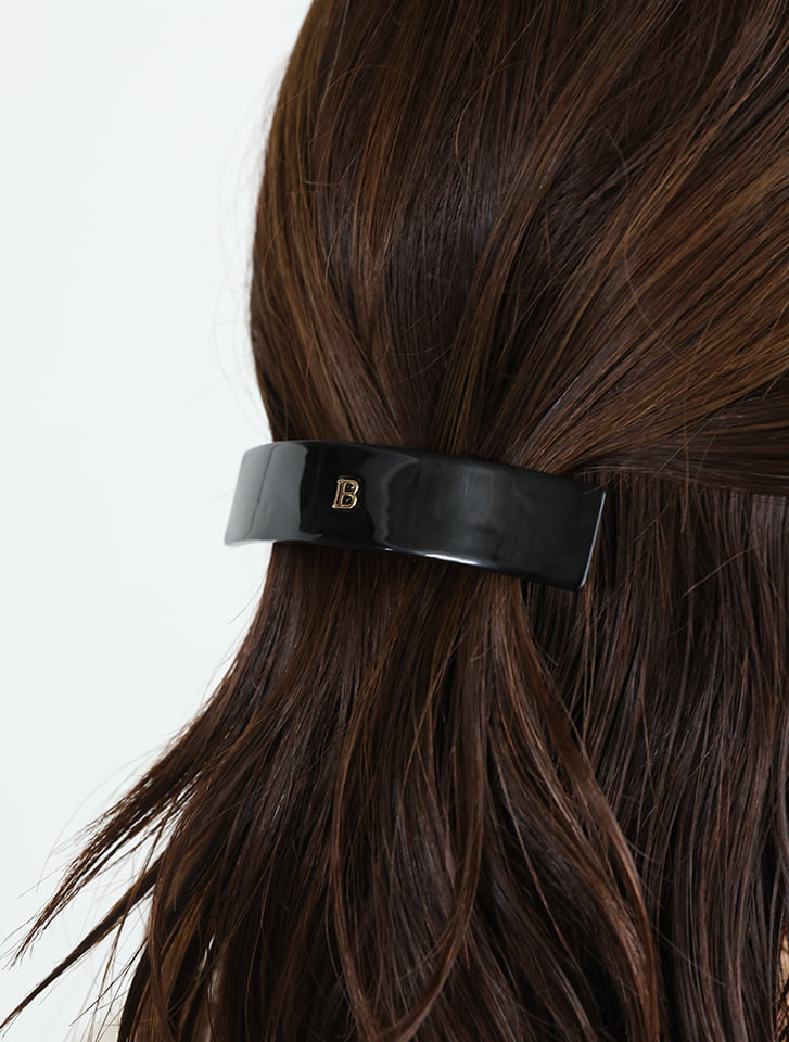 ロゴメタルポイントカーブヘアバレッタ