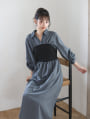 【cestmignon_mauセレクト】ビスチェドッキングワンピース