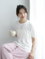 【cestmignon_mauセレクト】【U150～Lサイズあり】ポケット付ハイウエストスラックスパンツ