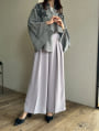 【U150～Lサイズあり】【cestmignon_mauセレクト】ポケット付ハイウエストスラックスパンツ