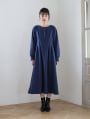  【U150サイズあり】ウエストタックワンピースサイドポケット付