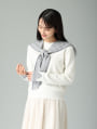 【取外し可】セーラーカラーフード付きクルーネックニット