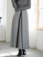 【2way】ミックスニットフレアスカート