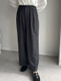 【cestmignon_mauセレクト】 【SETUP対応】【U150サイズあり】ツータックワイドパンツ