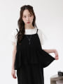 【cestmignon_mauセレクト】ペプラムデザインドッキングキャミワンピース