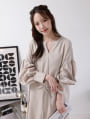 【cestmignon_mauセレクト】【U150サイズあり】配色ステッチスキッパーワンピース