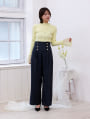 【cho____07セレクト】 ハイウエストマリンワイドパンツ
