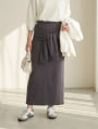 パーカー巻き風ナロースカート
