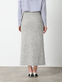 ツイード風MIXスラブナロースカート