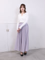 消しプリーツロングスカート