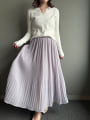 消しプリーツロングスカート
