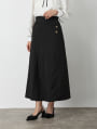 折り返しデザインロングスカート