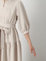 【miyopuセレクト】 ウエストリボンティアードワンピース