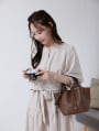 【miyopuセレクト】ウエストリボンティアードワンピース