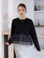 シアーフリルドッキングトップス