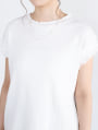 リブメローフレンチスリーブTシャツ