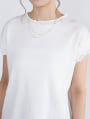 リブメローフレンチスリーブTシャツ