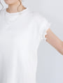 リブメローフレンチスリーブTシャツ