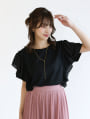 ドッキングフリルカットソー