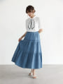 デニムティアードスカート