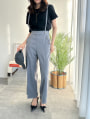 【kannaセレクト】 サスペンダー付きワイドパンツ