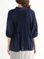 前後2way七分袖プリーツブラウス