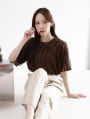 【manaodaysセレクト】 タックフリルTシャツ