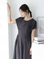 【manaodaysセレクト】 前後2wayウエストタックワンピース